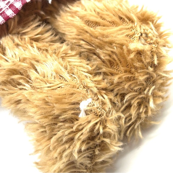 Bear Handcrafted Artisan Small Stuffed Plush Legs and Arms Rotate - Picture 3 of 7